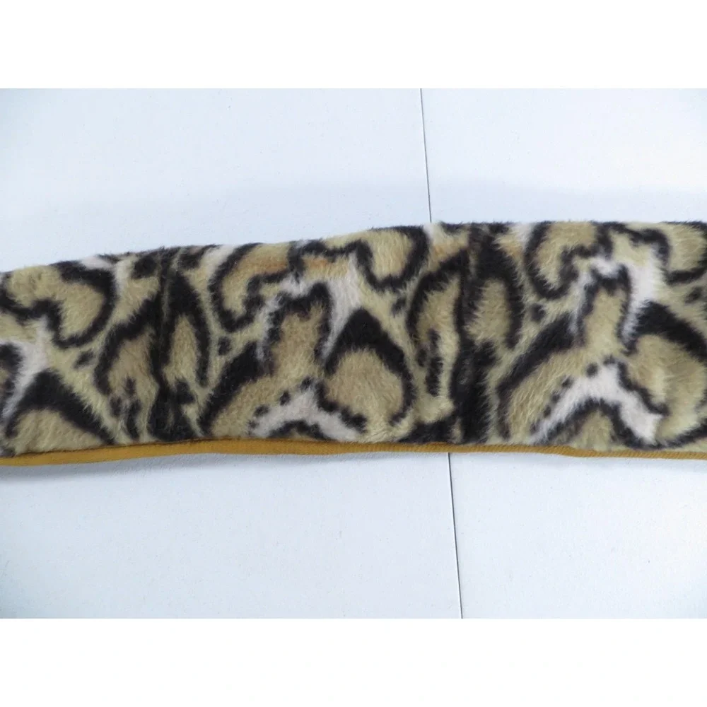 Vintage Leopard Print Fleece Purple Satin Lined Rifle Shotgun Sock Case Bag 52